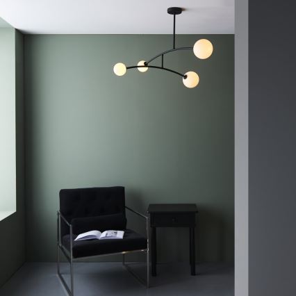 Endon 92940 - Luster na štapu BALANCE 4xG9/3W/230V crna