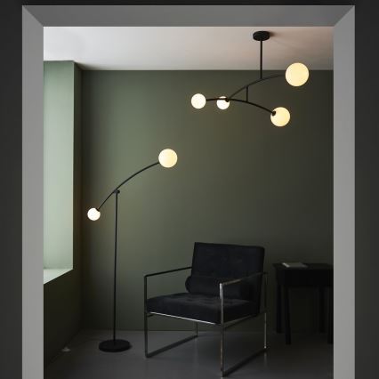 Endon 92940 - Luster na štapu BALANCE 4xG9/3W/230V crna