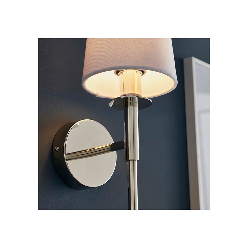 Endon 92949 - Zidna svjetiljka 1xE14/6W/230V bijela/sjajni krom
