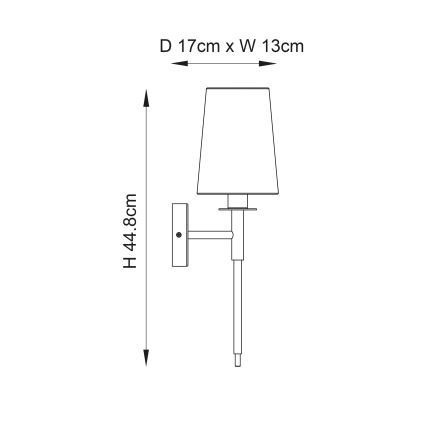 Endon 92949 - Zidna svjetiljka 1xE14/6W/230V bijela/sjajni krom