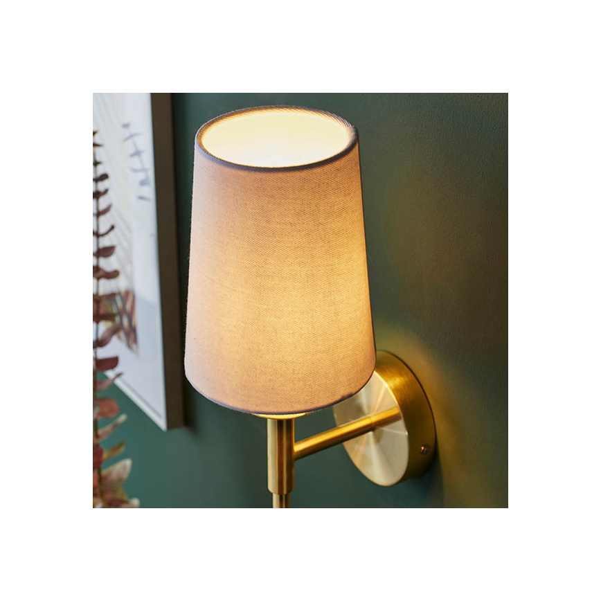 Endon 92955 - Zidna lampa 1xE14/6W/230V bijela/zlatna