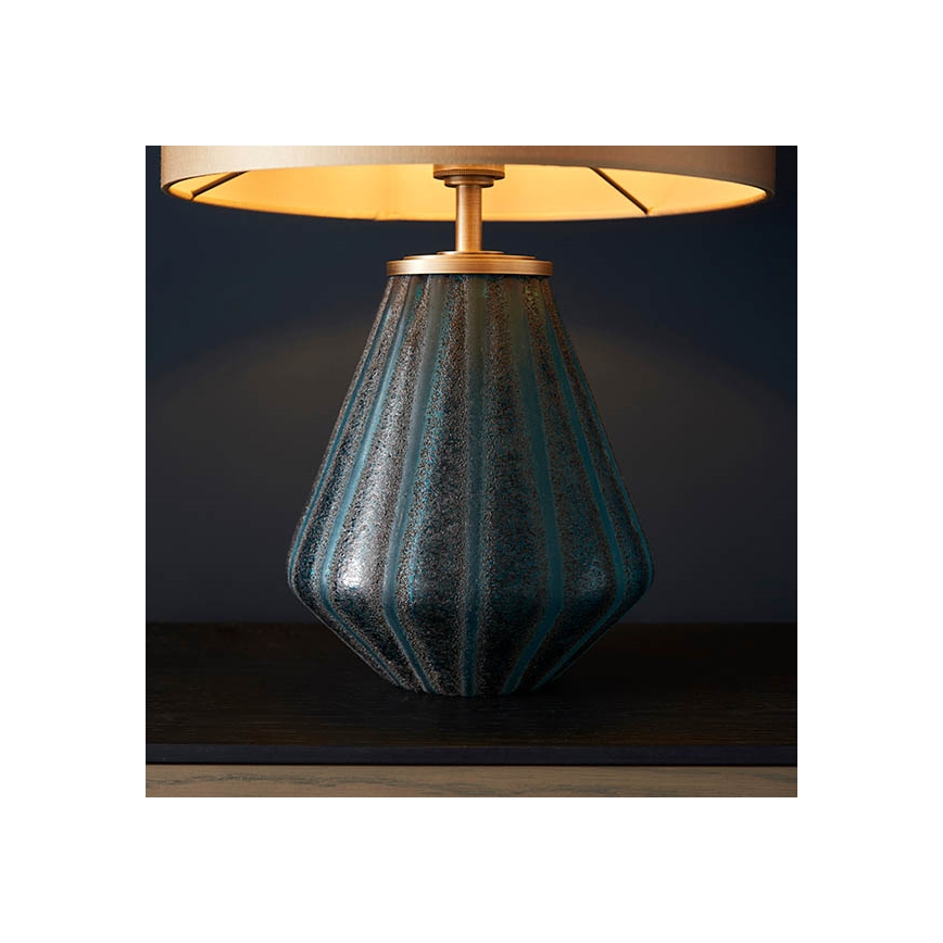 Endon 93059 - Stolna lampa ALYSSIA 1xE27/10W/230V zlatna/plava