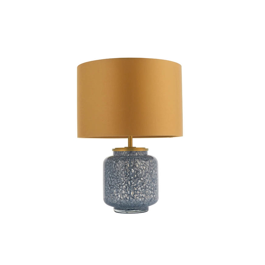 Endon 93067 - Stolna lampa ZINNIA 1xE27/10W/230V plava/zlatna