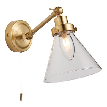 Endon 93854 - Zidna reflektorska svjetiljka za kupaonicu FARADAY 1xG9/3W/230V IP44 zlatna