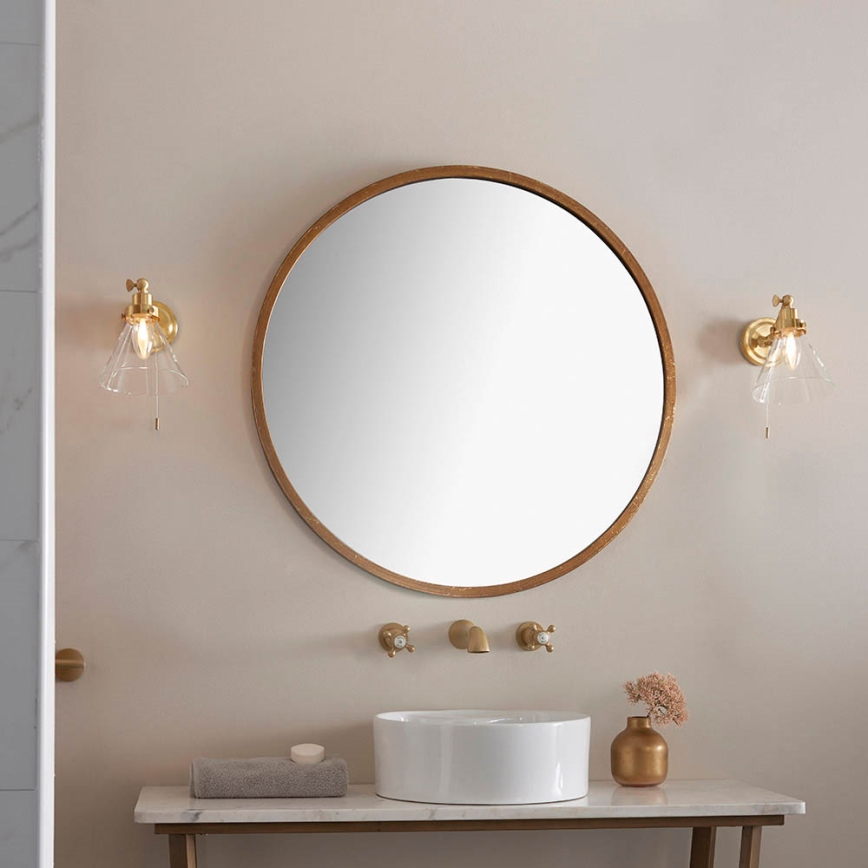 Endon 93854 - Zidna reflektorska svjetiljka za kupaonicu FARADAY 1xG9/3W/230V IP44 zlatna