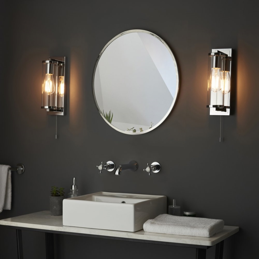 Endon 94074 - Zidna svjetiljka za kupaonicu TAYLOR 1xE27/10W/230V IP44 sjajni krom