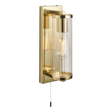 Endon 94075 - Zidna svjetiljka za kupaonicu TAYLOR 1xE27/10W/230V IP44 zlatna