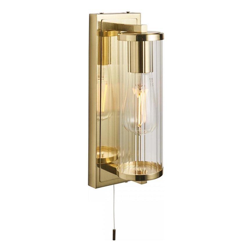 Endon 94075 - Zidna svjetiljka za kupaonicu TAYLOR 1xE27/10W/230V IP44 zlatna