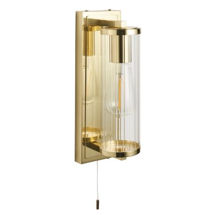 Endon 94075 - Zidna svjetiljka za kupaonicu TAYLOR 1xE27/10W/230V IP44 zlatna