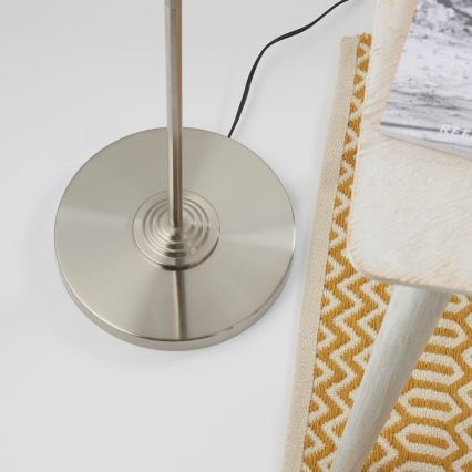 Endon 94359 - Podna lampa HIGHCLERE 3xE14/40W/230V bež/sjajni krom pr. 47 cm