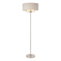 Endon 94359 - Podna lampa HIGHCLERE 3xE14/40W/230V bež/sjajni krom pr. 47 cm
