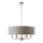 Endon 94373 - Luster na lancu HIGHCLERE 6xE14/40W/230V siva/sjajni krom pr. 35 cm