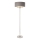Endon 94378 - Podna lampa HIGHCLERE 1xE14/40W/230V siva/sjajni krom
