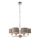 Endon 94381 - Luster na lancu HIGHCLERE 6xE14/28W/230V siva/sjajni krom