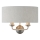 Endon 94403 - Zidna svjetiljka HIGHCLERE 2xE14/40W/230V siva/mat krom