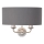 Endon 94406 - Zidna svjetiljka HIGHCLERE 2xE14/40W/230V tamno siva/sjajni krom