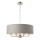 Endon 94415 - Luster na lancu HIGHCLERE 8xE14/40W/230V siva/sjajni krom pr. 70 cm