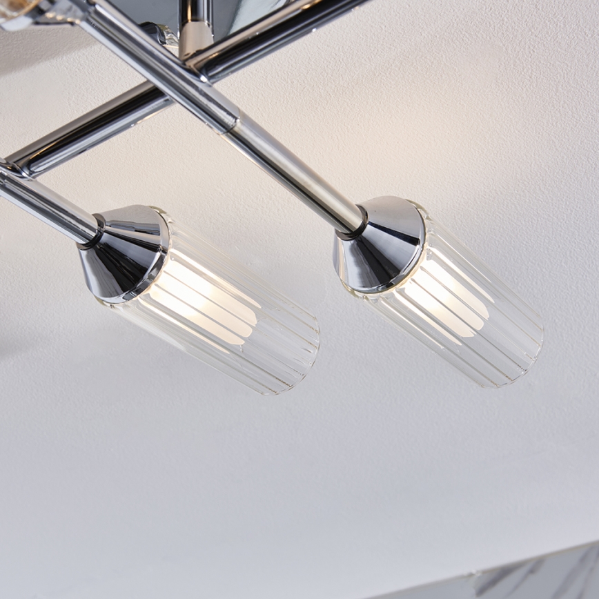 Endon 95045 - Nadgradni luster za kupaonicu NATORI 6xG9/3W/230V IP44 sjajni krom