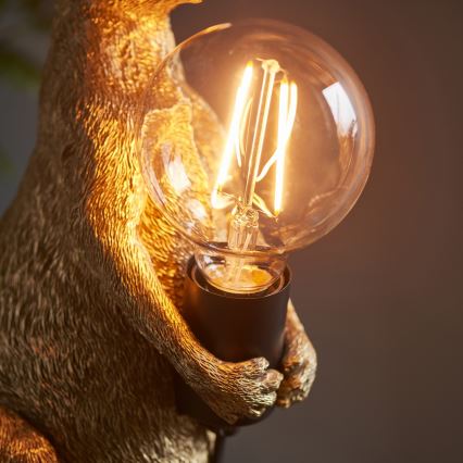 Endon 95075 - Stolna lampa KANGAROO 1xE27/10W/230V zlatna