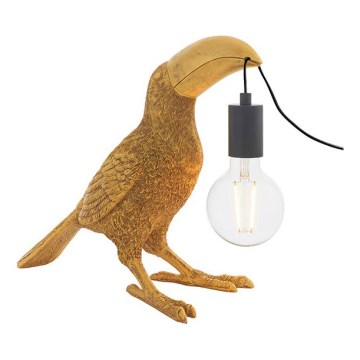 Endon 95077 - Stolna lampa TOCO TOUCAN 1xE27/10W/230V zlatna