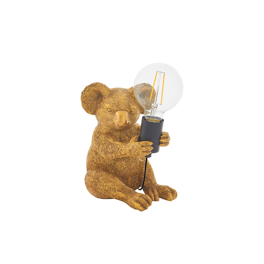 Endon 95082 - Stolna lampa KOALA 1xE27/10W/230V zlatna
