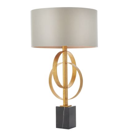 Endon 95213 - Stolna lampa 1xE27/10W/230V siva/mesing/crna