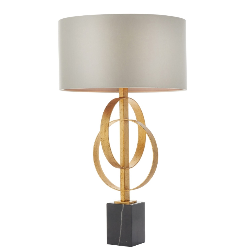 Endon 95213 - Stolna lampa 1xE27/10W/230V siva/mesing/crna