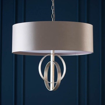 Endon 95215 - Luster na lancu 5xE27/10W/230V pr. 70 cm siva