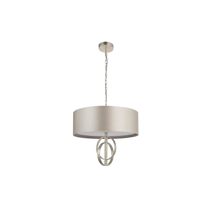 Endon 95216 - Luster na lancu 3xE27/10W/230V promjer 60 cm siva