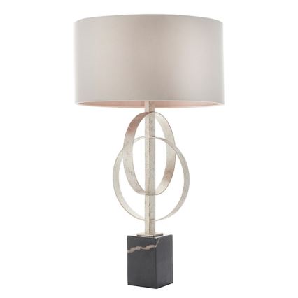 Endon 95217 - Stolna lampa 1xE27/10W/230V siva/crna