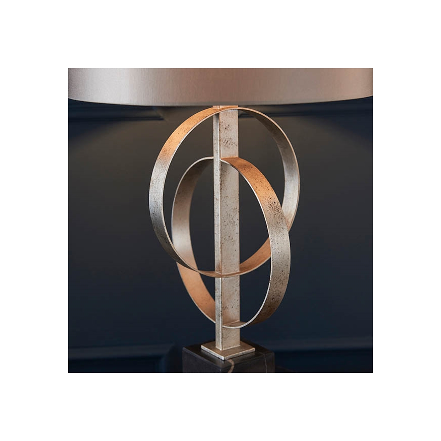Endon 95217 - Stolna lampa 1xE27/10W/230V siva/crna