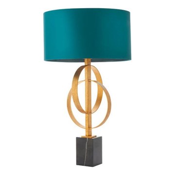 Endon 95221 - Stolna lampa 1xE27/10W/230V plava/mesing/crna