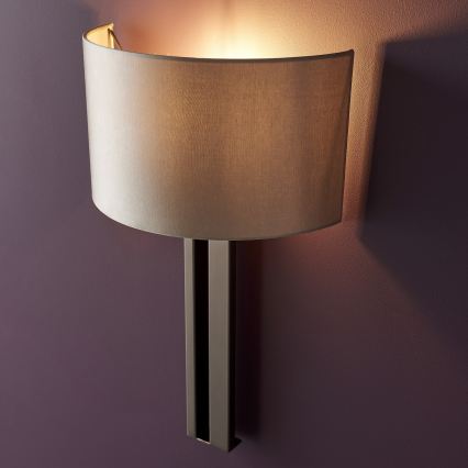 Endon 95449 - Zidna lampa 1xE27/10W/230V bež/matni krom