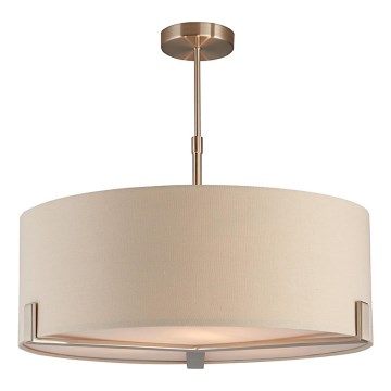 Endon 95834 - Viseći luster HAYFIELD 3xE27/40W/230V mat krom/bež