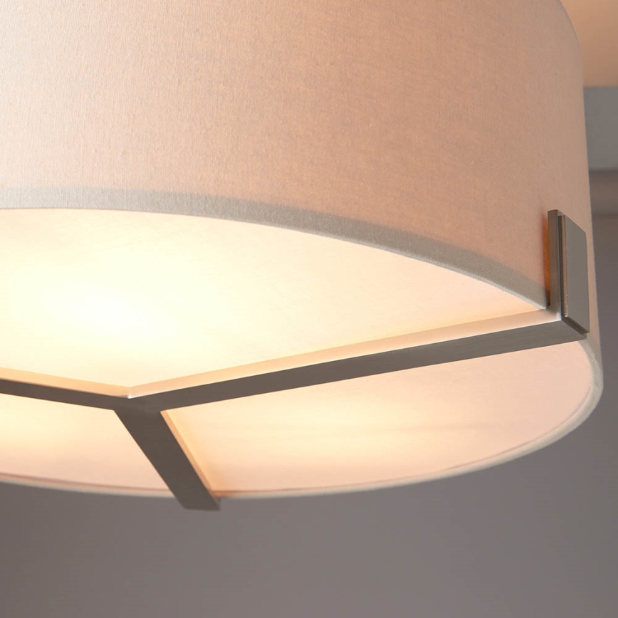 Endon 95834 - Viseći luster HAYFIELD 3xE27/40W/230V mat krom/bež