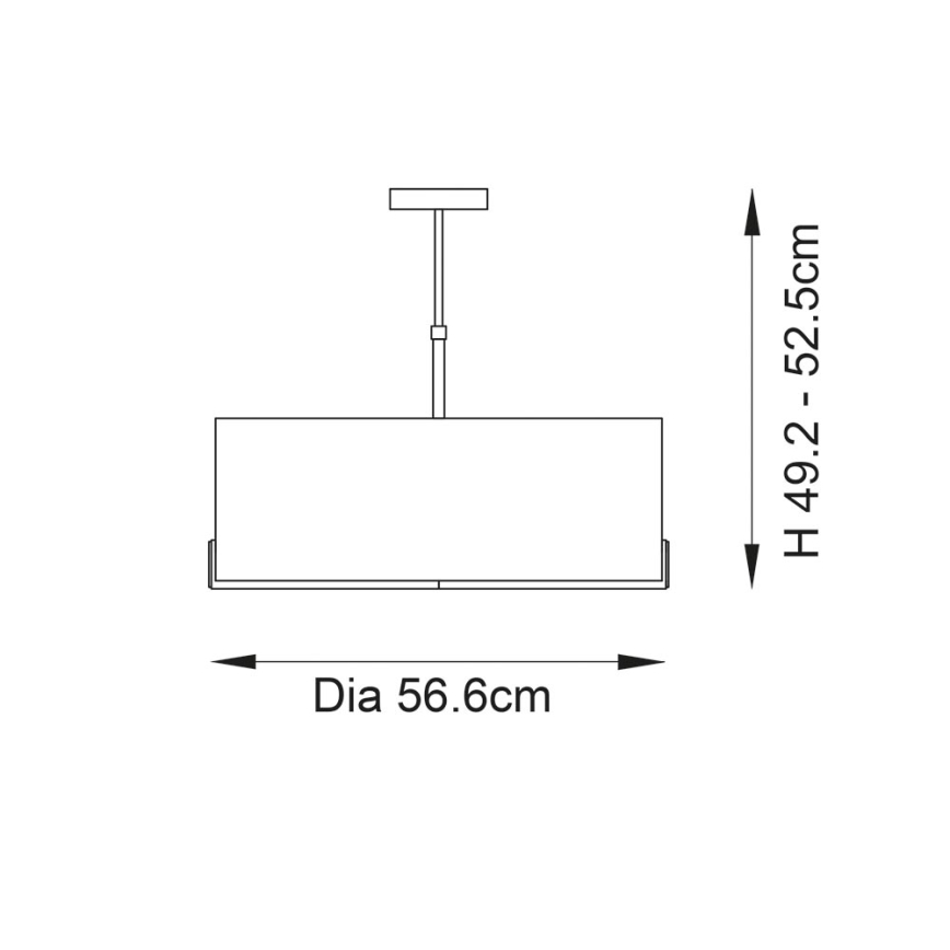 Endon 95839 - Viseći luster HAYFIELD 3xE27/40W/230V mesing/zelena