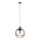 Endon 96442 - Luster na sajli PANTHER 1xE27/10W/230V sjajni krom/dimna