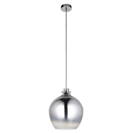 Endon 96442 - Luster na sajli PANTHER 1xE27/10W/230V sjajni krom/dimna