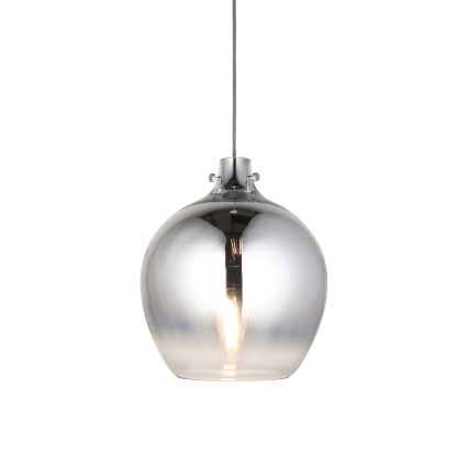 Endon 96442 - Luster na sajli PANTHER 1xE27/10W/230V sjajni krom/dimna