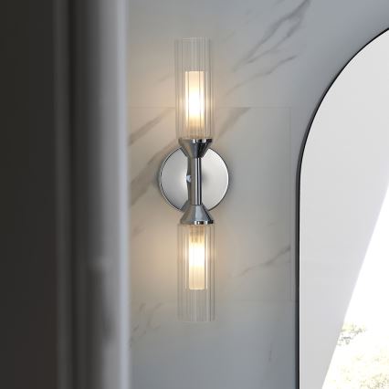 Endon 97172 - Kupaonsko zidno svjetlo NATORI 2xG9/3W/230V IP44 sjajni krom