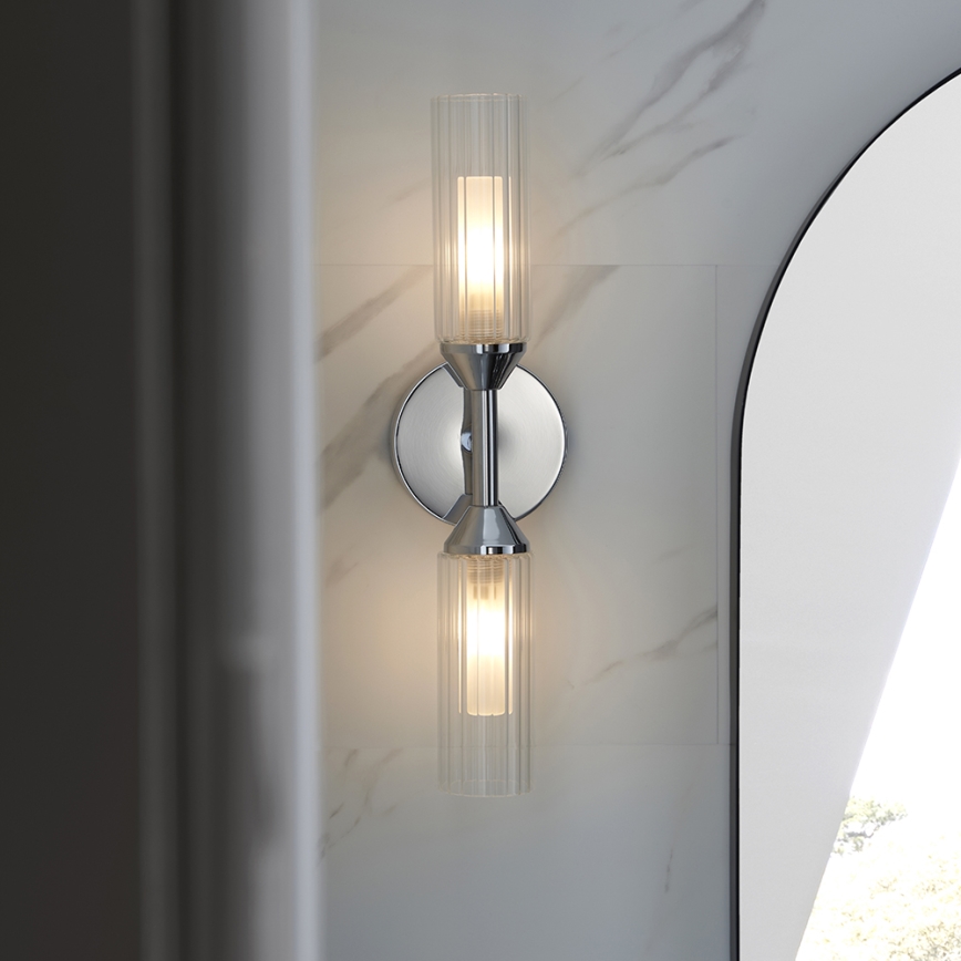 Endon 97172 - Kupaonsko zidno svjetlo NATORI 2xG9/3W/230V IP44 sjajni krom