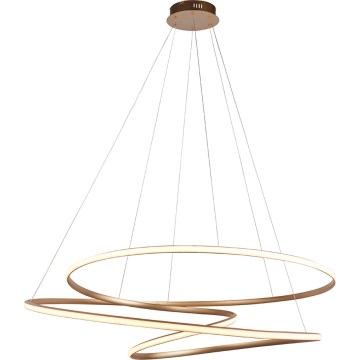 Endon 97645 - Zatemnjivi LED luster na sajli TWIRL LED/131W/230V 3000K zlatni