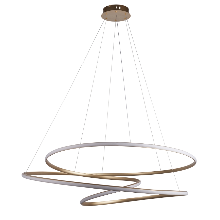 Endon 97645 - Zatemnjivi LED luster na sajli TWIRL LED/131W/230V 3000K zlatni