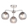 Endon 97971 - Stropni luster DIMPLE 3xE14/7W/230V sjajni krom/zadimljeno-siva