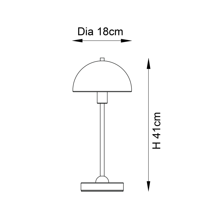 Endon 98496 - Stolna lampa SAROMA 1xE14/7W/230V u boji opeke