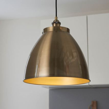 Endon 98744 - Luster na kabelu FRANKLIN 1xE27/10W/230V mesing