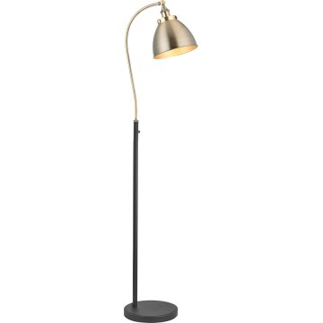 Endon 98748 - Podna lampa FRANKLIN 1xE27/10W/230V mesing/crna
