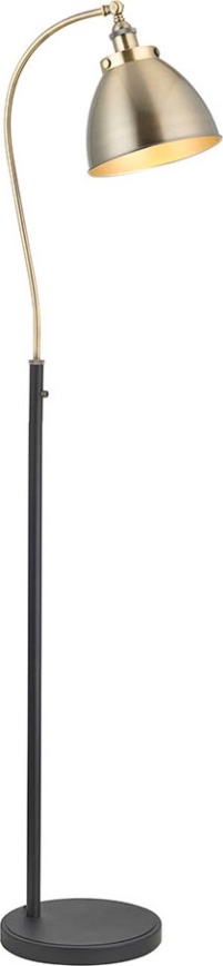 Endon 98748 - Podna lampa FRANKLIN 1xE27/10W/230V mesing/crna
