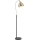 Endon 98748 - Podna lampa FRANKLIN 1xE27/10W/230V mesing/crna