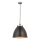 Endon 98749 - Luster na sajli FRANKLIN 1xE27/10W/230V crna/mesing